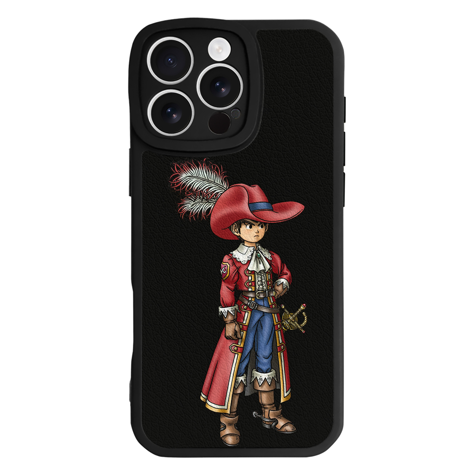 （画像用） ドラゴンクエスト Doragon Kuesuto Dragon Quest 【iPhone 16シリーズ対応】シリコンスマホケース（レザー調） 材質：シリコン
